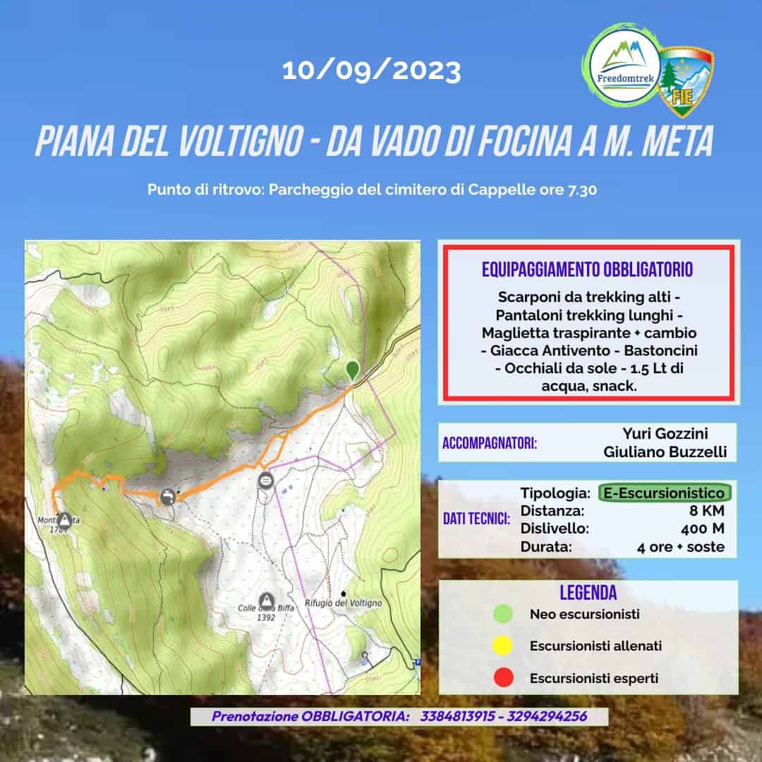 Scopri di più sull'articolo Da Vado di Focina a Monte Meta